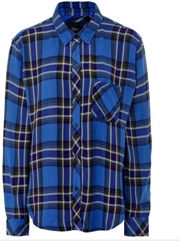 Rails Blue Plaid Check Hunter Shirt